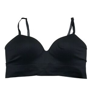Shapermint Essentials Black Comfort Wireless Full Coverage Bra L G